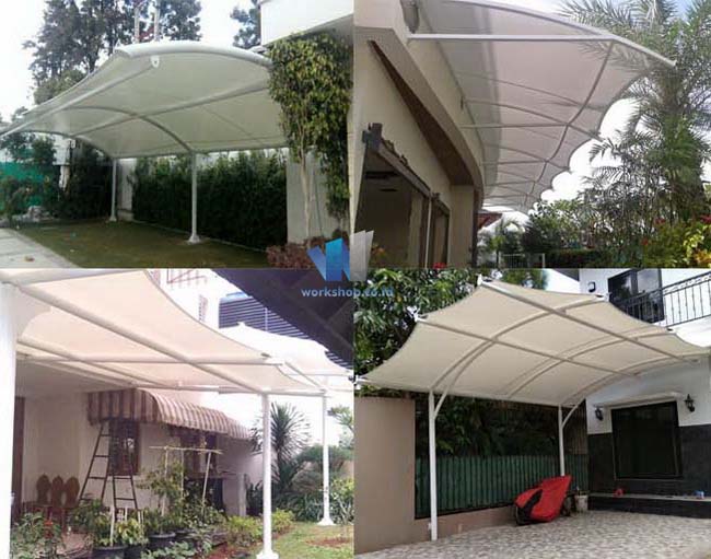 Tenda Membrane Canopy Garasi