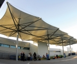Model Tenda Membran Atau Canopy Membrane Depan kantor