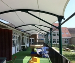 Model Tenda Membran Atau Canopy Membrane Teras Sekolah