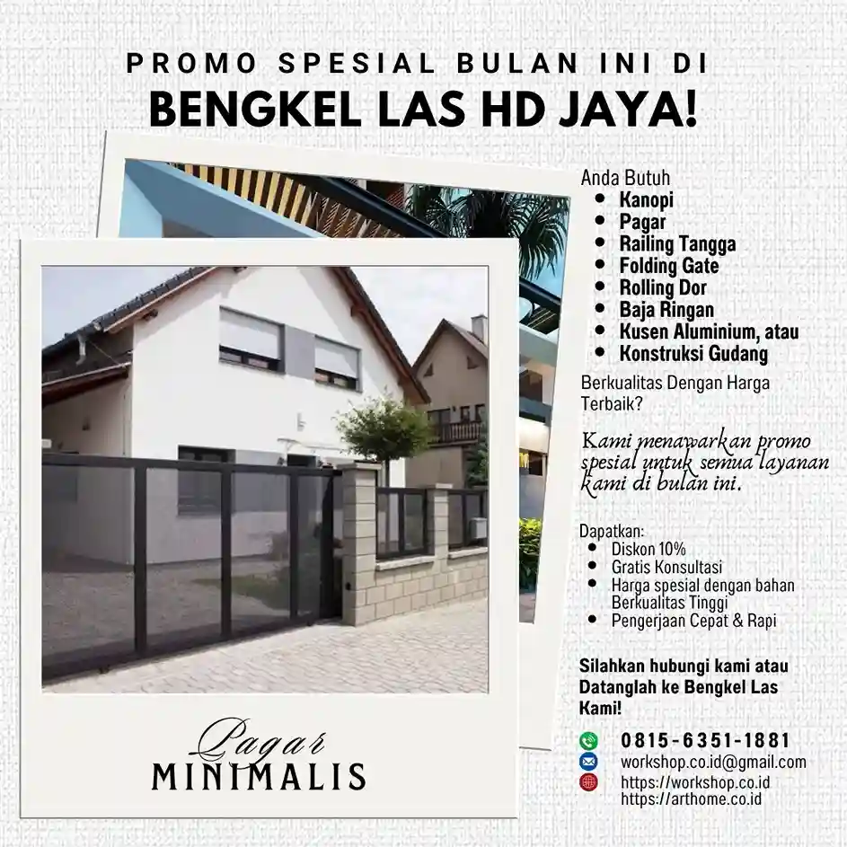 Harga Pagar Besi Minimalis Terbaru