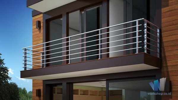Harga railing tangga stainless per meter 2021