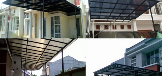 Material Pada Kanopi Rumah Fiber Polycarbonate