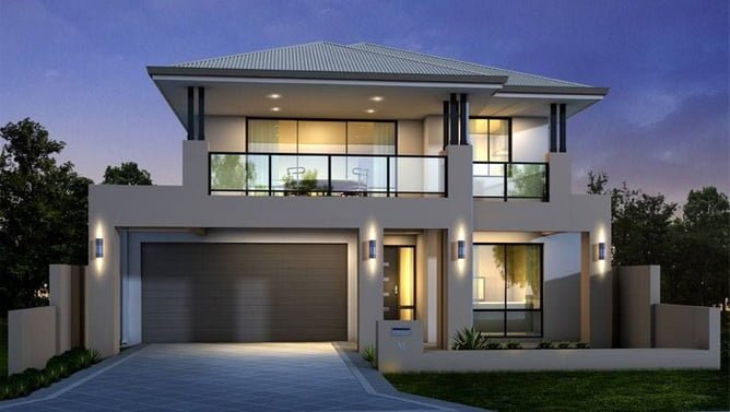 Model Rumah Modern 2 Lantai