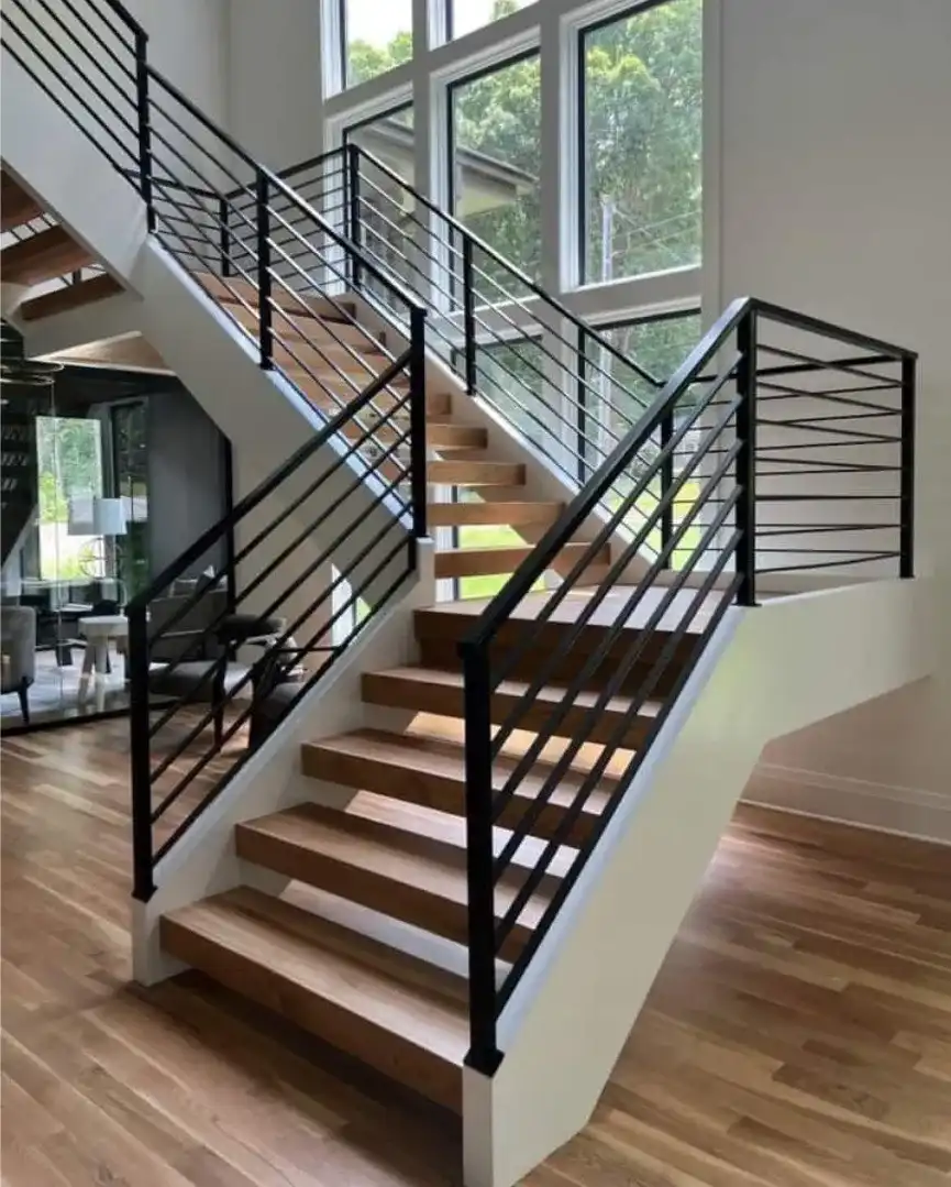 Trendy Staircase Railing Designs for Modern Living Spaces.