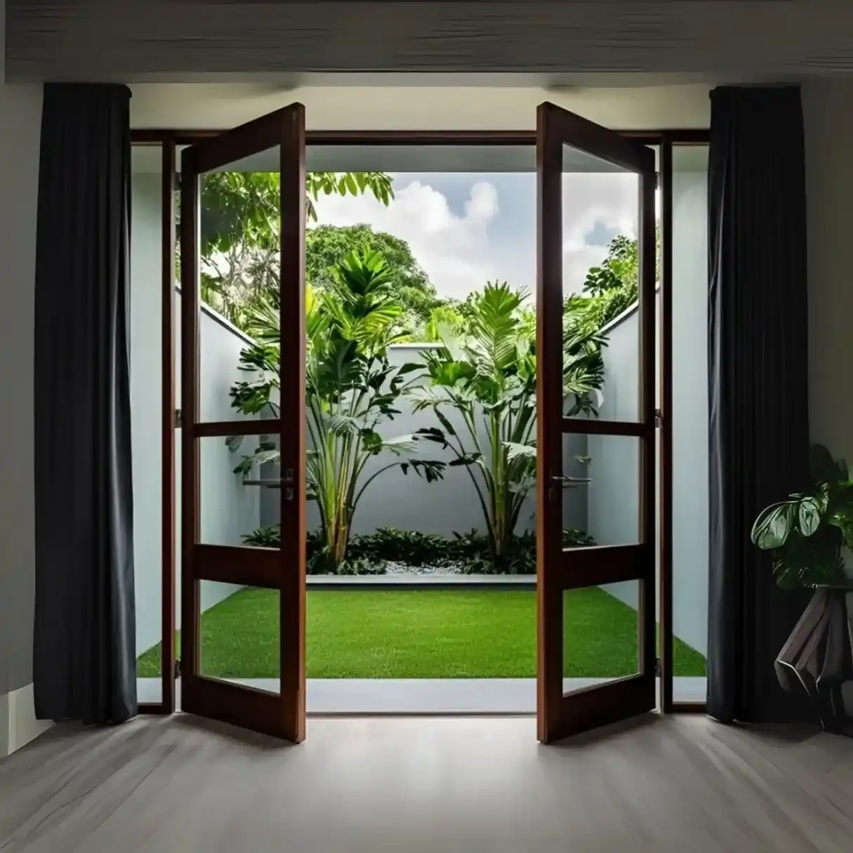 kusen pintu aluminium untuk rumah modern